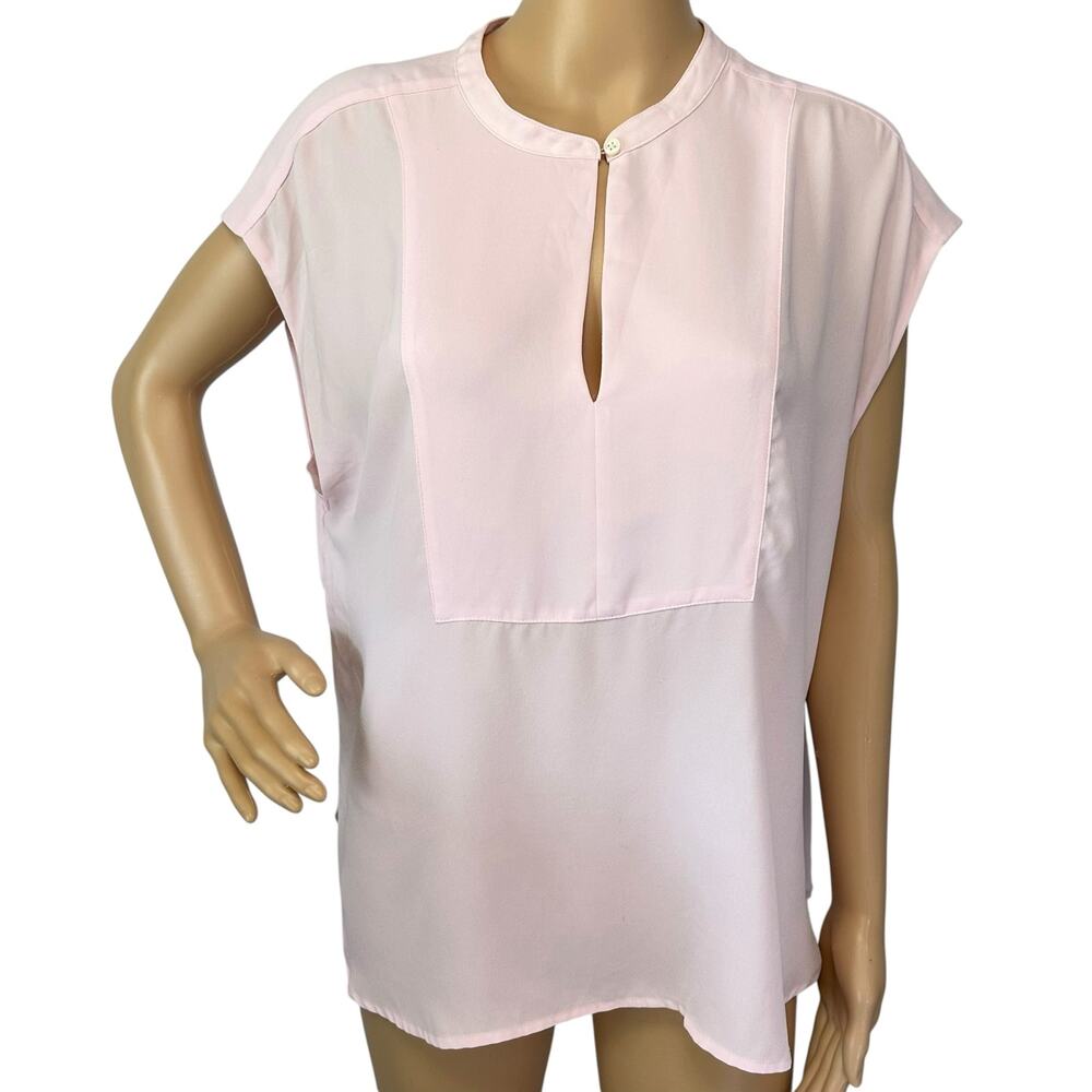 J. Crew 365 Drapey Cap Sleeve Top Pink H8094 Size XL - Picture 3 of 12